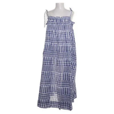 Dress (White, Blue) from Nue Notes Cotton