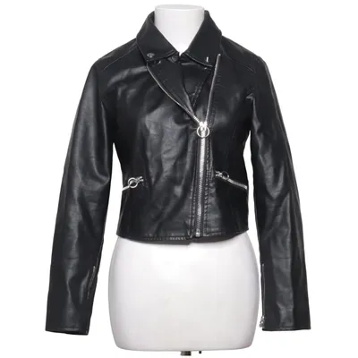 Bikerjacka (Svart) från Miss Selfridge Bomull, Polyester, Polyuretan, Viskos