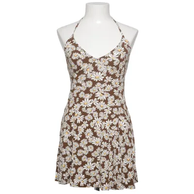 Kleid (Braun, Weiß, Mehrfarbig) von Bershka Elasthan, Viskose