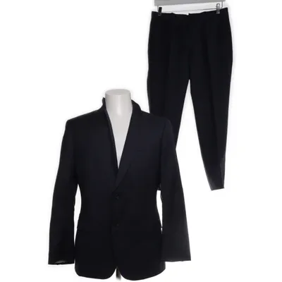 Suit (Blue) from De Fursac Wool, Viscose