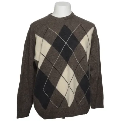 Sweater (Brown, White, Gray) from Massimo Dutti Wool