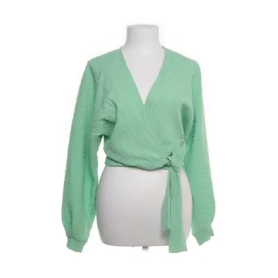 Wikkelblouse (Groen) van Lindex Elastaan, Polyester, Viscose
