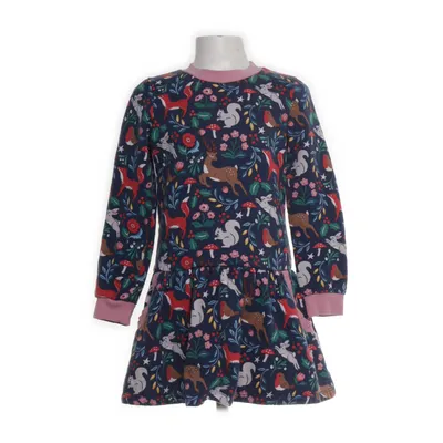 Jurk (Blauw, Meerkleurig) van Mini Boden Katoen, Elastaan