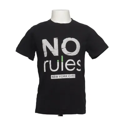 T-shirt (Zwart) van Walk Katoen