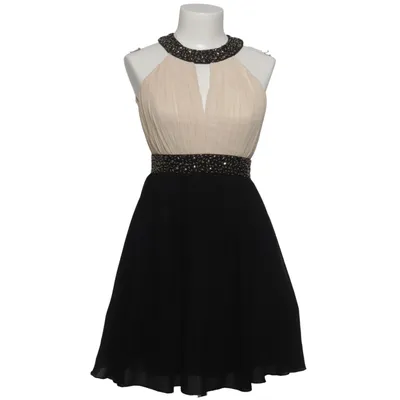 Robe de cocktail (Beige, Noir) de Little Mistress Élasthane, Polyester