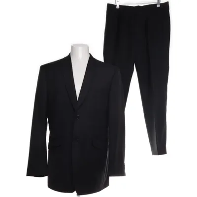 Suit (Black) from Batistini Polyester, Wool, Viscose