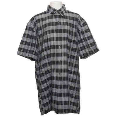 Kortärmad skjorta (Svart, Vit) från Florentino Bomull, Polyester