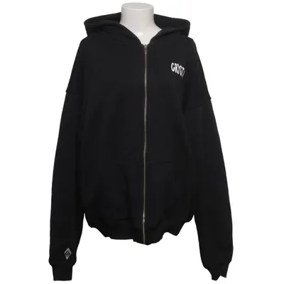 Capuchon sweater (Zwart) van Crystal Katoen, Polyester