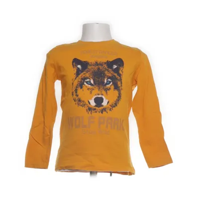 Lange mouwen shirt (Geel) van Kids Katoen, Elastaan