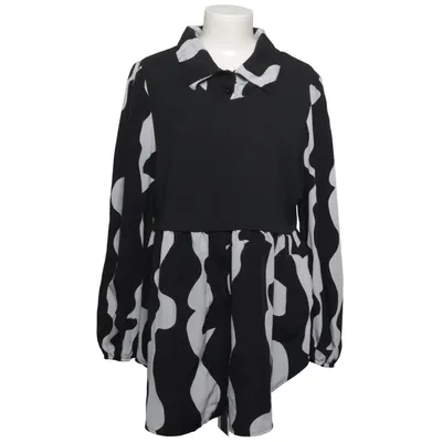 Blouse (Noir, Blanc) de Emery Rose Élasthane, Polyester
