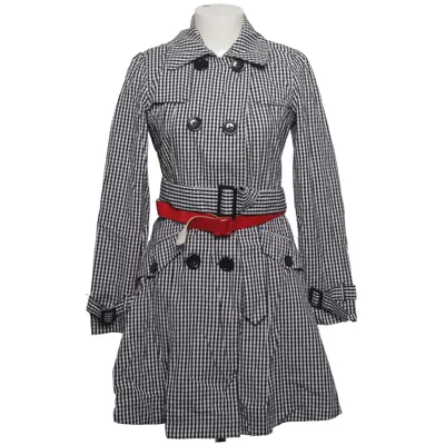 Trench coat (Black, White) from Vintage Boutique Cotton, Polyester