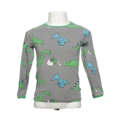 T-shirt à manches longues (Gris, Vert, Bleu) de Småfolk Élasthane, Coton biologique