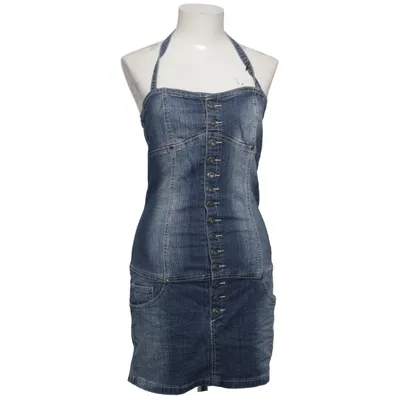 Denim jurk (Blauw) van Amisu Jeans Katoen, Elastaan
