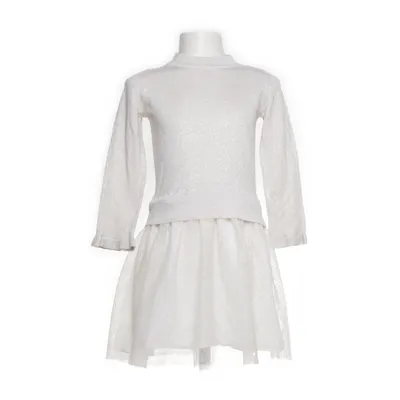 Klänning (Beige, Flerfärgad) från Gap Kids Bomull, Metallfiber, Polyester