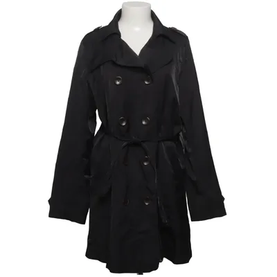 Trenchcoat (Zwart) van Isolde Katoen, Polyamide, Polyester