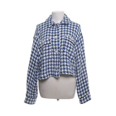 Skjortejakke (Blå, Hvid, Sort) fra Zara Bomuld, Polyester, Viscose