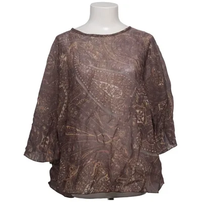 Blouse (Brown, Multicolored) from Mix By Polyester, Tencel