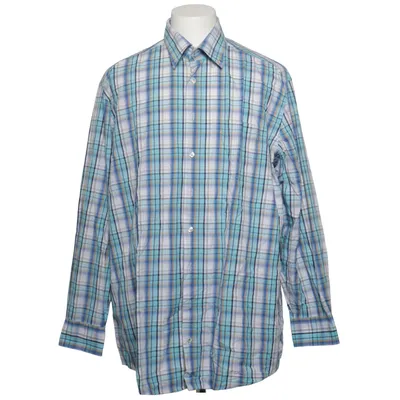 Shirt (Blauw, Wit, Bruin) van John Cabot Katoen