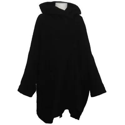 Coat (Black) from Krines Acetate, Polyamide, Polyester, Wool