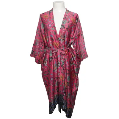 Dressing gown (Pink, Multicolored) Silk