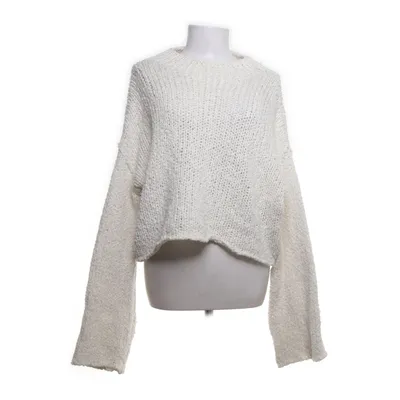 Sweater (White) from By Anthropologie Polyester, Cotton, Acrylic