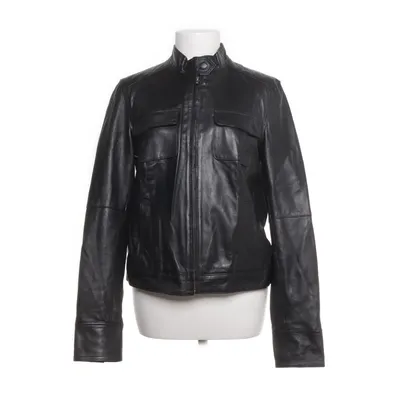 Läderjacka (Svart) från Mango Bomull, Skinn, Polyester