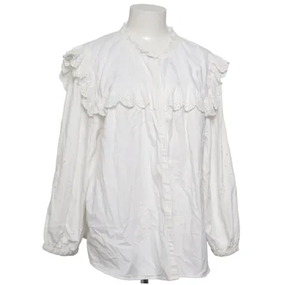 Blouse (Wit) van H&M Katoen, Polyester
