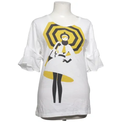 T-shirt (Vit, Svart, Gul) från Cristina Gavioli Bomull