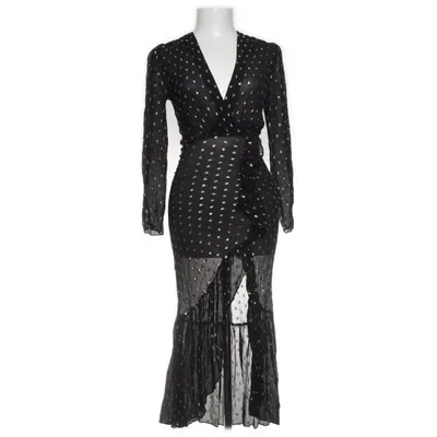 Maxikjole (Sort, Guld) fra Sandro Metallfiber, Polyester, Viscose