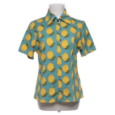 Kortärmad skjorta (Gul, Grön, Flerfärgad) från Margot Bomull, Elastan