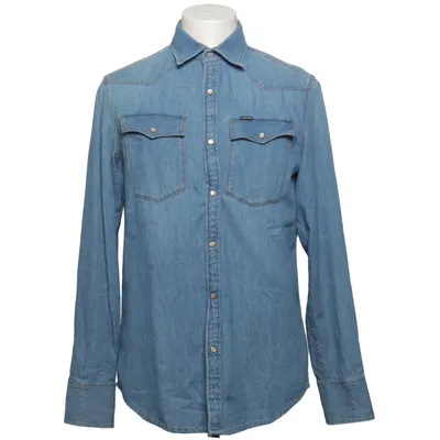 Denim blouse (Blauw) van Raw Katoen