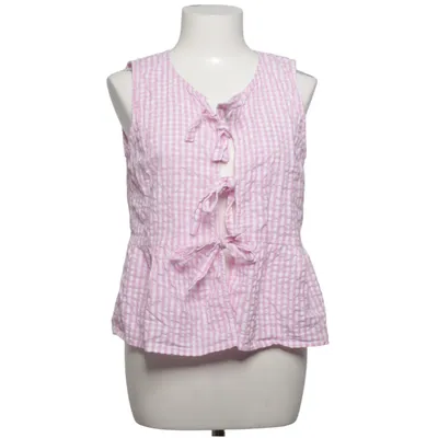 Wikkeltop (Roze, Wit) van Gina Tricot