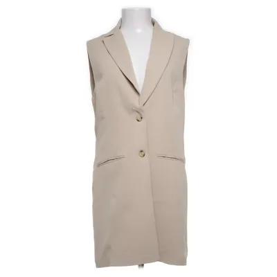 Outer vest (Beige) from Luxzuz Polyester, Viscose