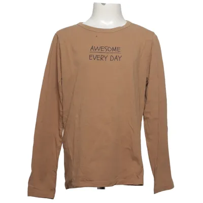 Lange mouwen shirt (Beige, Zwart) van H&M Kids Katoen