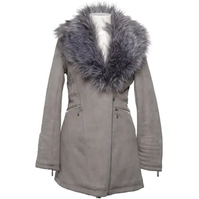Vinterjacka (Grå) från Osley Elastan, Pälsimitation, Polyester