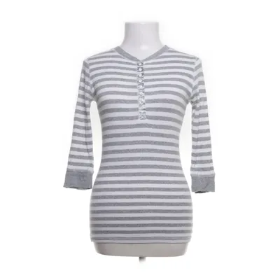 Henley T-shirt (Hvid, Grå) fra Gina