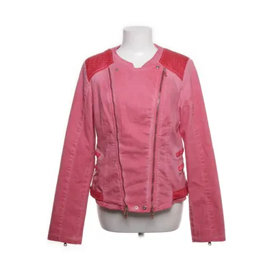 Jacket (Pink) from Frime Cotton, Polyurethane, Viscose