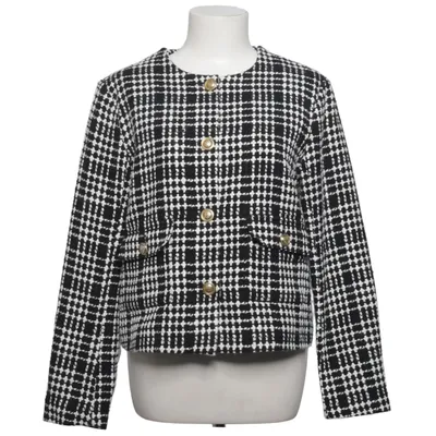 Blazer (Black, White) from First Class Collection Acrylic, Polyester, Viscose
