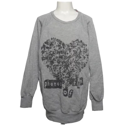 Sweatshirt (Gray) from Heart Quake Cotton, Metallic fiber, Polyester