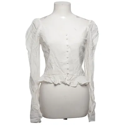 Bluse (Hvid) fra NLY Trend Polyamid, Polyester, Viscose