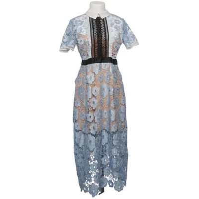 Dress (Blue, Beige, Black) from Self-Portrait