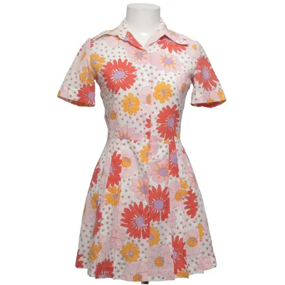 Jurk (Wit, Meerkleurig) van Diamant Katoen, Polyester