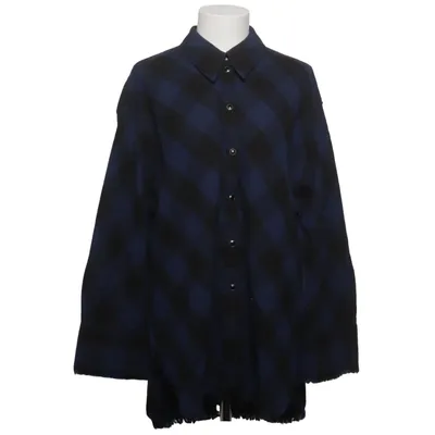 Flannel skjorte (Blå, Sort) fra Dorothee Schumacher Polyester, Viscose, Uld