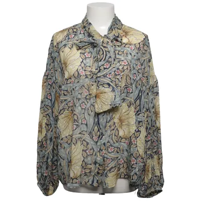 Sløjfebluse (Blå, Gul, Flerfarvet) fra Morris & Co x H&M
