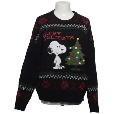 Jultröja (Svart) från Peanuts Akryl, Metallfiber, Polyester