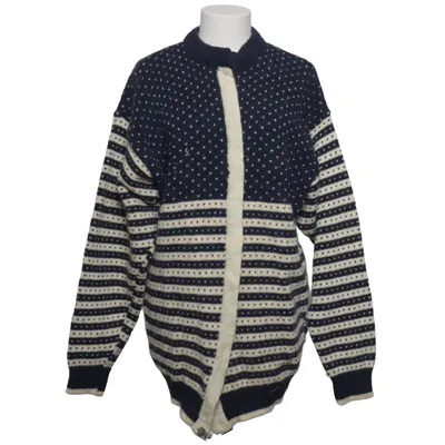 Lusekofte (Blue, White) from Janus Viscose, Wool
