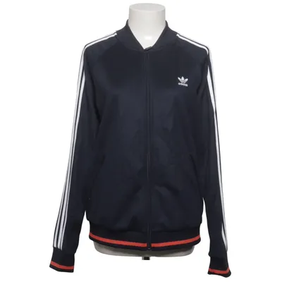Träningsjacka (Blå, Vit, Röd) från Adidas Bomull, Polyester