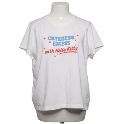 T-shirt (Hvid, Flerfarvet) fra Zara Bomuld, Elastan