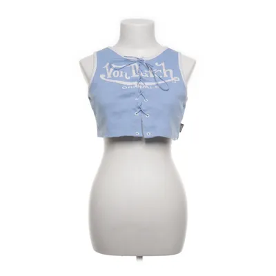 Crop top (Blå) från Von Dutch Elastan, Ekologisk bomull