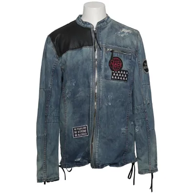 Jeansjacke (Blau) von Be Edgy Baumwolle